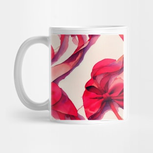 Watercolor red bow red ribbon Mug